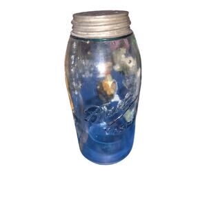 Antique Aqua Blue Ball Mason Jar.